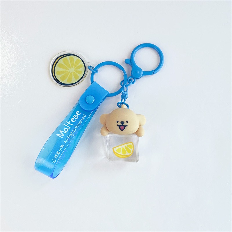 線條小狗冰块黄色