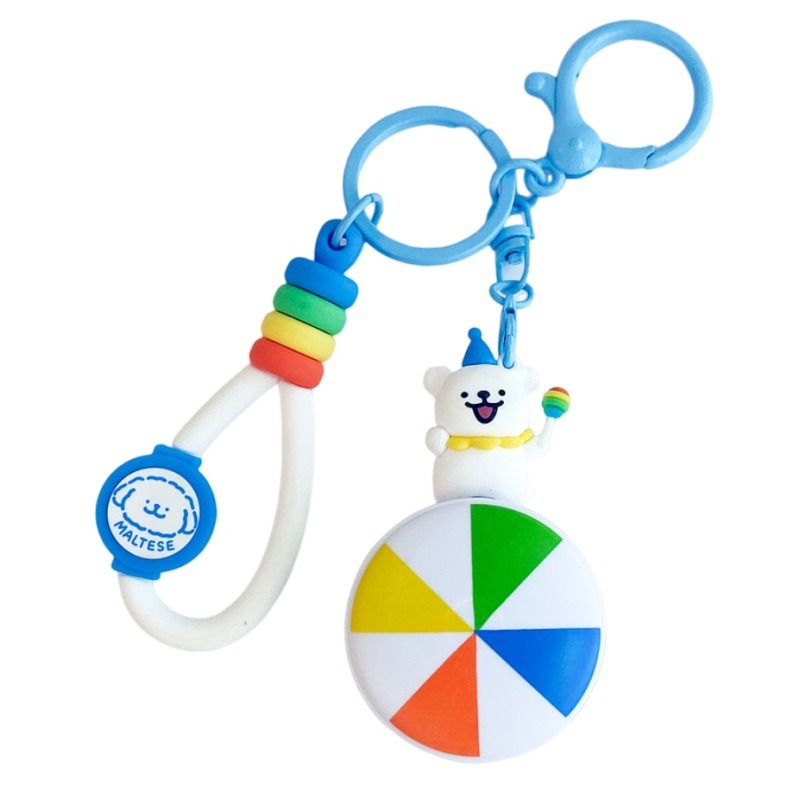 【冉紅】正版 線條小狗 游乐马戏系列 可爱防丢包包鑰匙扣 掛件 掛绳 配饰 送禮-細節圖5