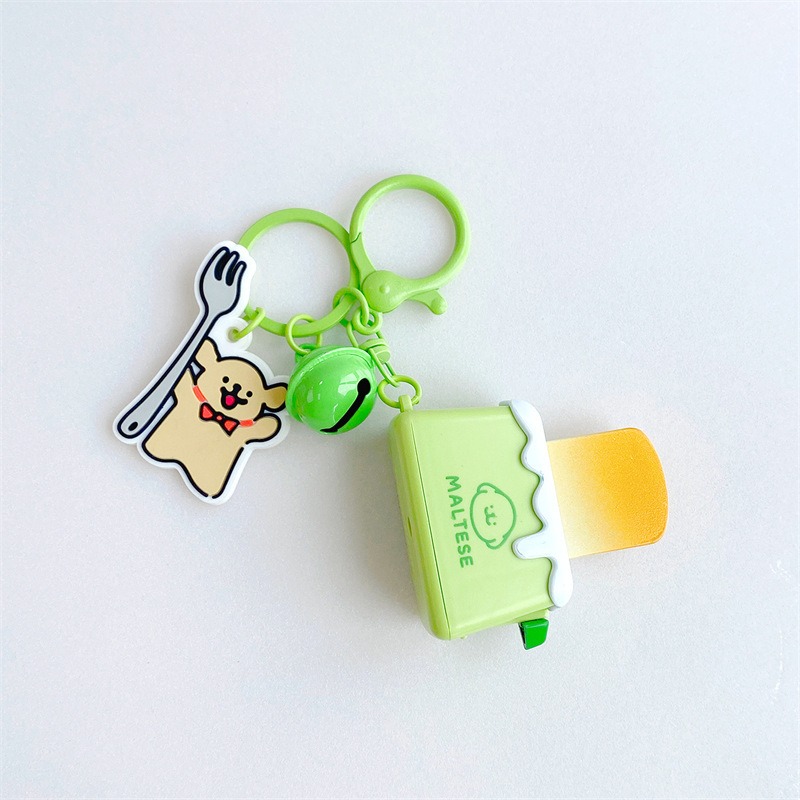 【冉紅】正版 線條小狗 包包师傅 鑰匙扣 可爱女生书包小掛件 包包掛飾 汽車鑰匙扣 吊飾 送禮-規格圖5