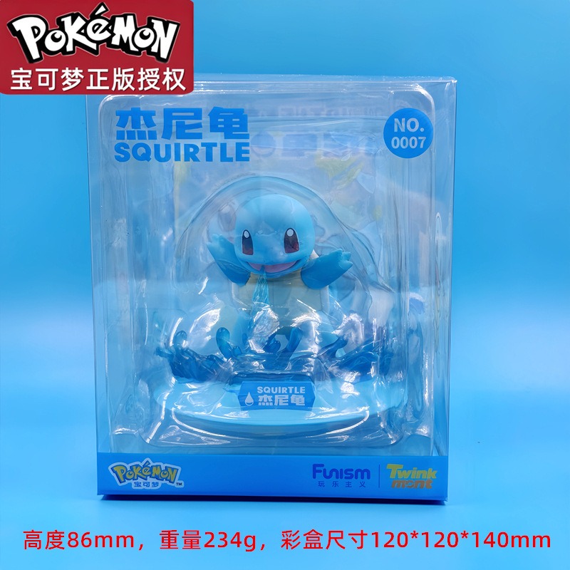 【冉紅】正版 寶可夢 初代 小火龍 傑尼龜 妙蛙種子 公仔 擺件 送禮-規格圖5