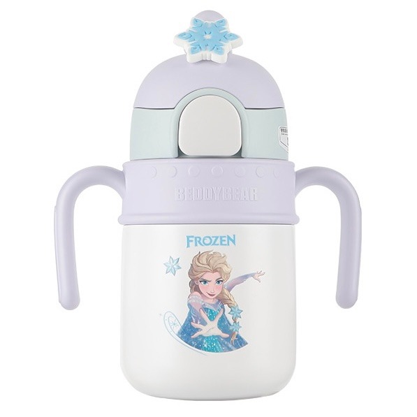 【杯具熊】正版 迪士尼 火箭保溫學飲杯款式 艾莎公主 保溫杯 保溫瓶 水杯 水壺 400ml 韓國品牌 送禮-細節圖5