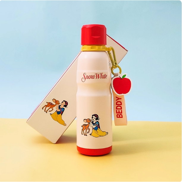 【杯具熊】正版 迪士尼 運動杯款式 艾莎公主 白雪公主 保溫杯 保溫瓶 水杯 水壺 600ml 韓國品牌 送禮-細節圖3