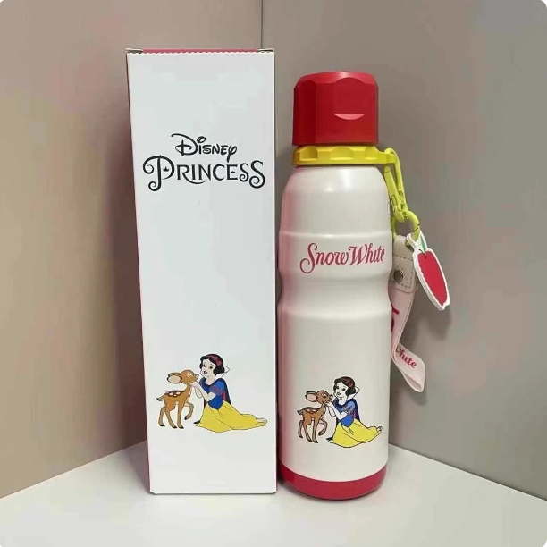 【杯具熊】正版 迪士尼 運動杯款式 艾莎公主 白雪公主 保溫杯 保溫瓶 水杯 水壺 600ml 韓國品牌 送禮-規格圖4