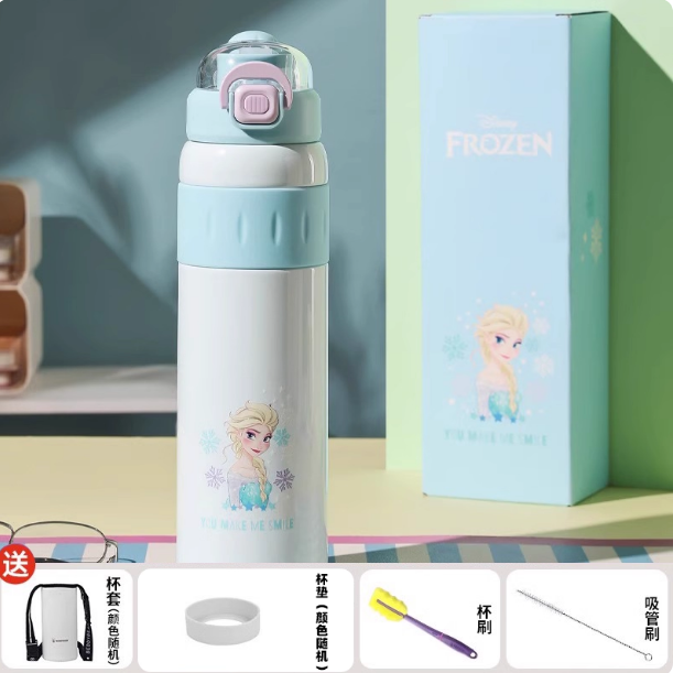 【杯具熊】正版 迪士尼 雙飲運動杯款式 艾莎公主 保溫杯 保溫瓶 水杯 水壺 900ml 韓國品牌 送禮-細節圖3