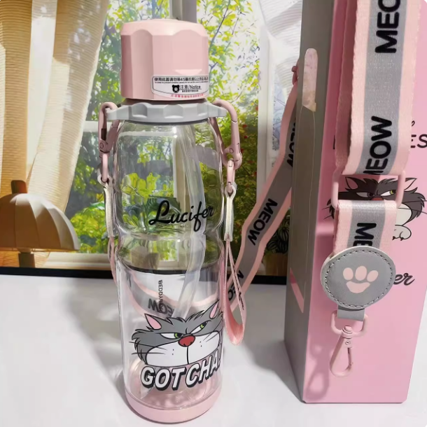 【杯具熊】正版 迪士尼 運動塑料杯款式 艾莎公主 保溫杯 保溫瓶 水杯 水壺 730ml 韓國品牌 送禮-細節圖5