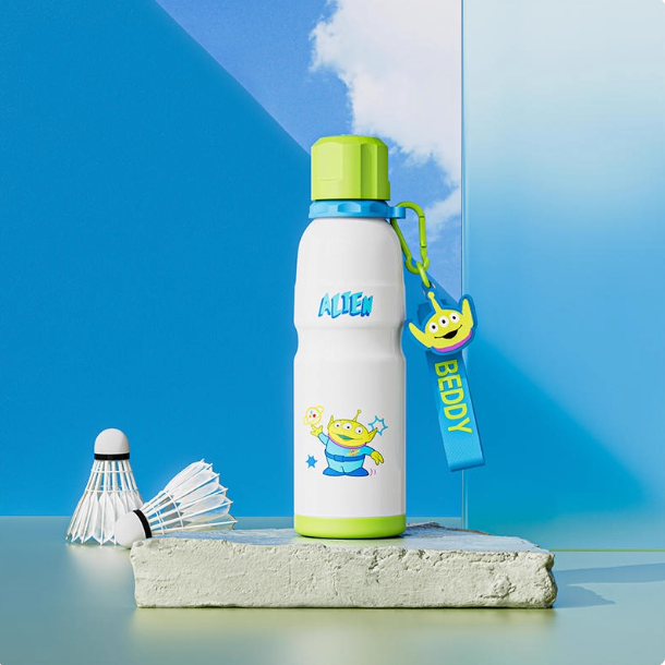 【杯具熊】正版 迪士尼 成人運動杯款式 三眼仔 保溫杯 保溫瓶 水杯 水壺 600ml 韓國品牌 送禮-細節圖2