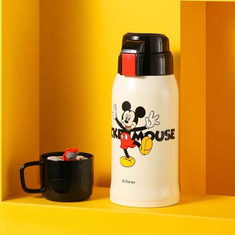 【杯具熊】正版 迪士尼 復古兒童杯款式 米奇米妮  保溫杯 保溫瓶 水杯 水壺 600ml 韓國品牌 送禮-細節圖2