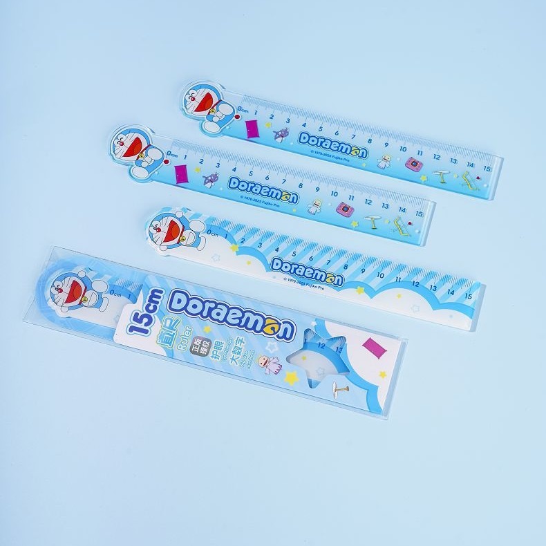 【Joytop悦木】哆啦A梦-亚克力造型尺（15cm）卡通造型尺子 学生文具 送禮-細節圖3