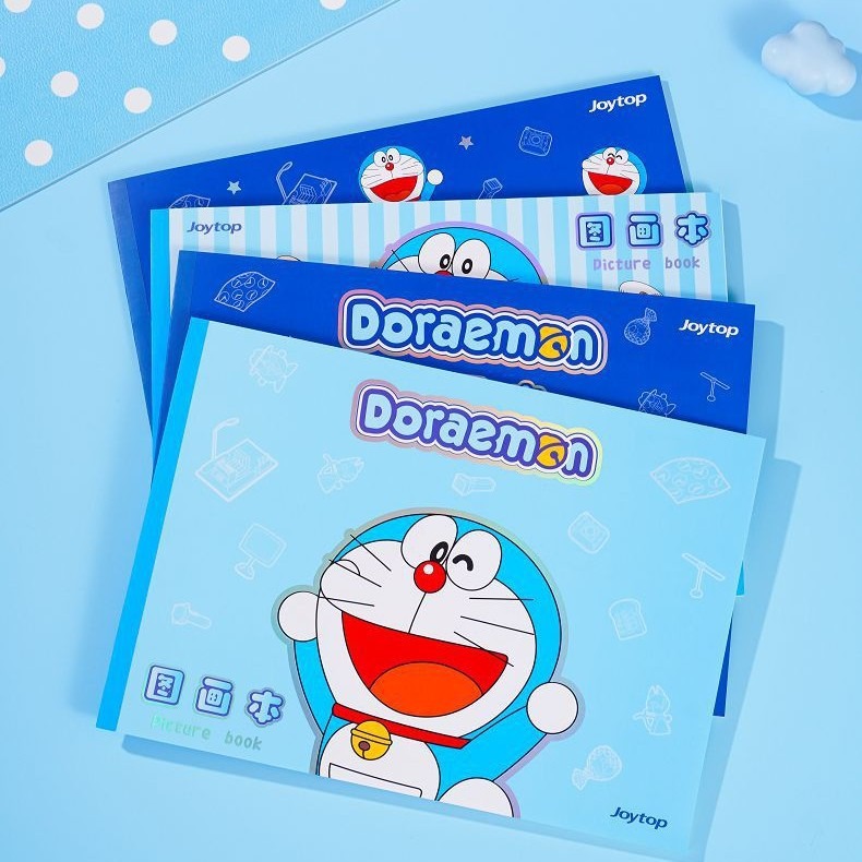 【Joytop悦木】哆啦A夢-图畫本A4 繪畫本 高颜值学生作业办公书写顺滑横線 送禮-細節圖2