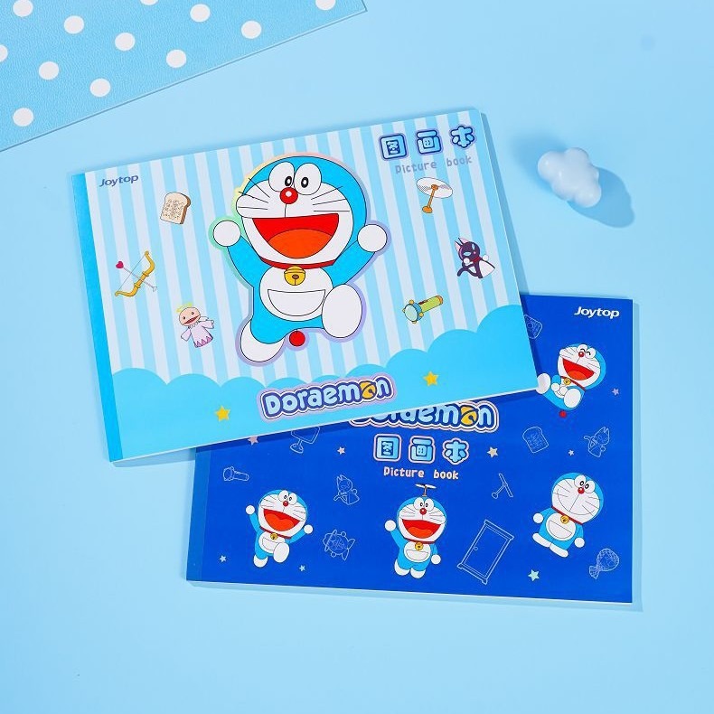 【Joytop悦木】哆啦A夢-图畫本A4 繪畫本 高颜值学生作业办公书写顺滑横線 送禮-細節圖3