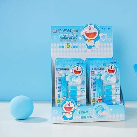 【Joytop悦木】哆啦A梦-笔握橡皮 高颜值正版哆啦a梦卡通风笔握橡皮 送禮-細節圖2