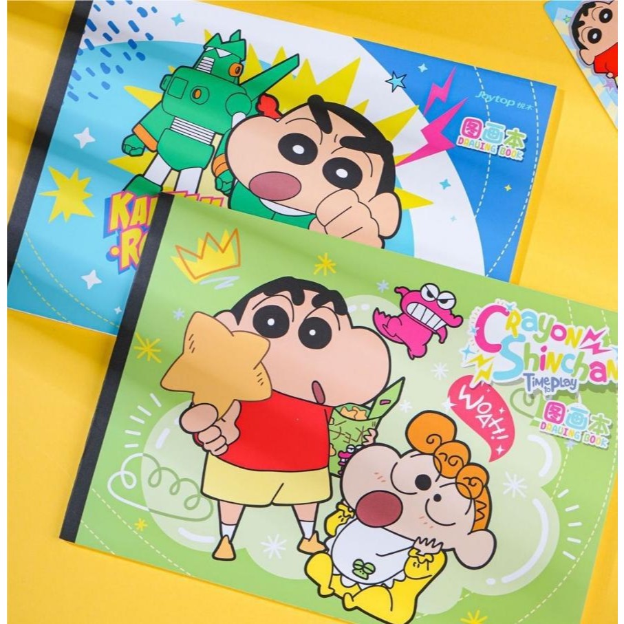 【Joytop悦木】蠟筆小新玩趣系列-A4图画本 填色绘画本 儿童画画本 送禮-細節圖3
