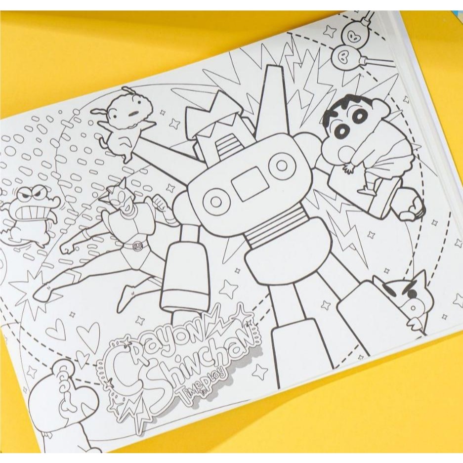 【Joytop悦木】蠟筆小新玩趣系列-A4图画本 填色绘画本 儿童画画本 送禮-細節圖4