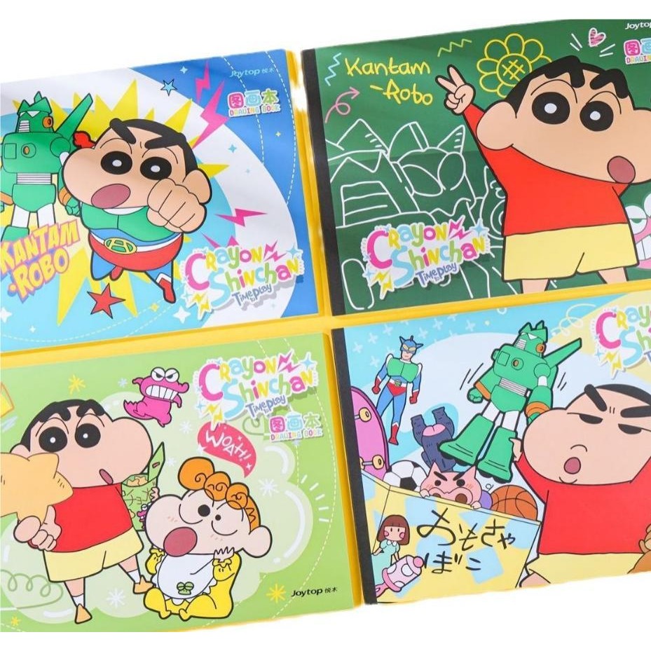 【Joytop悦木】蠟筆小新玩趣系列-A4图画本 填色绘画本 儿童画画本 送禮-細節圖5