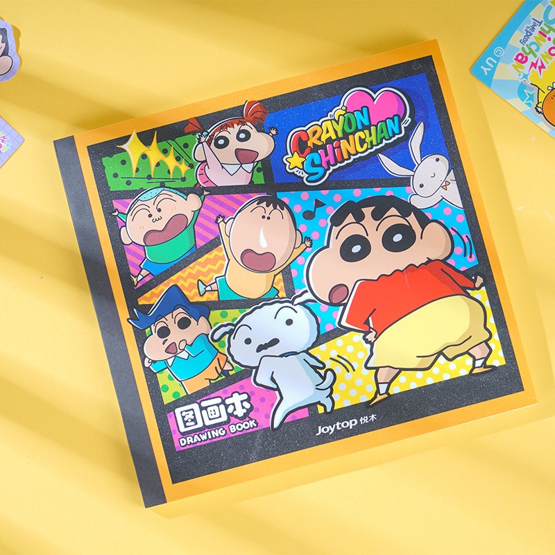 【Joytop悦木】蠟筆小新 漫画系列-方形图画本 填色图画本 卡通画画本 送禮-規格圖5