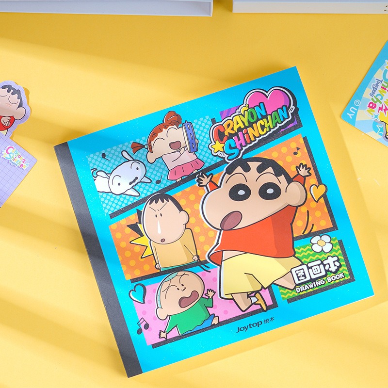 【Joytop悦木】蠟筆小新 漫画系列-方形图画本 填色图画本 卡通画画本 送禮-規格圖5