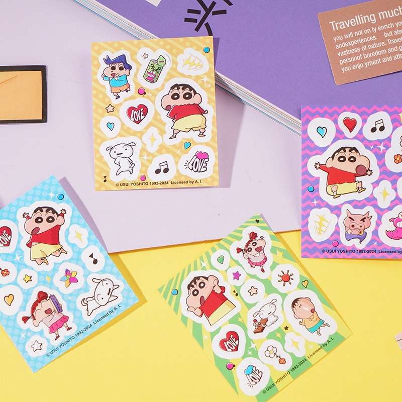 【Joytop悦木】蠟筆小新 漫画系列-异形磁扣本A6 高颜值pu皮面筆记本 送禮-細節圖4