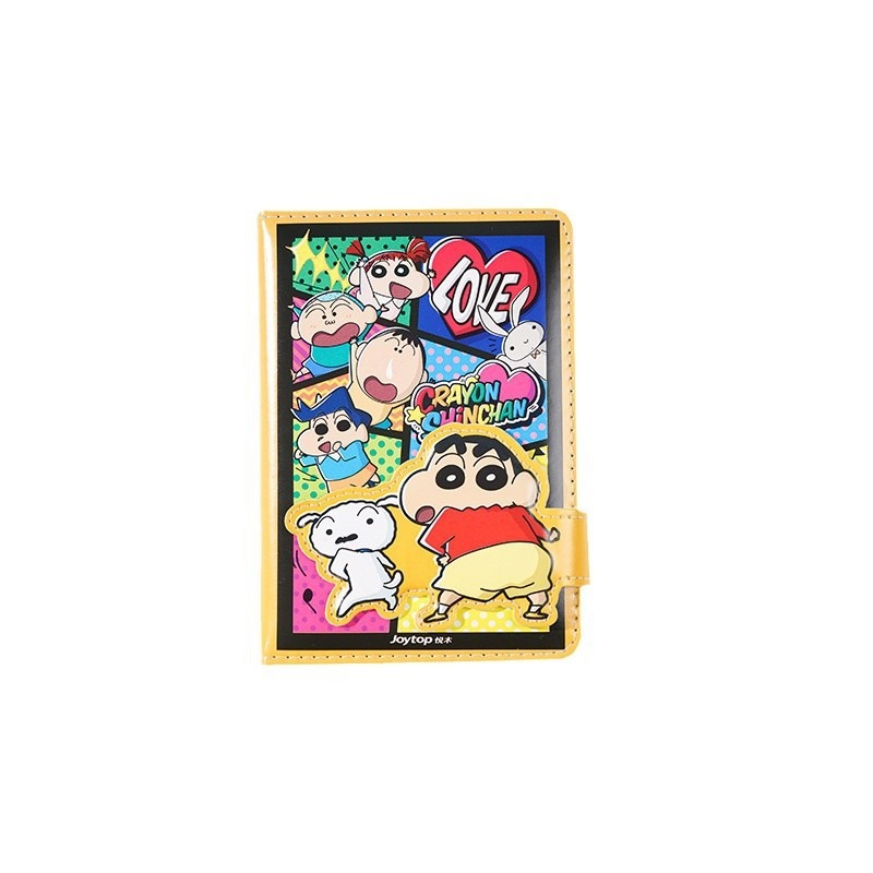 【Joytop悦木】蠟筆小新 漫画系列-异形磁扣本A6 高颜值pu皮面筆记本 送禮-細節圖5