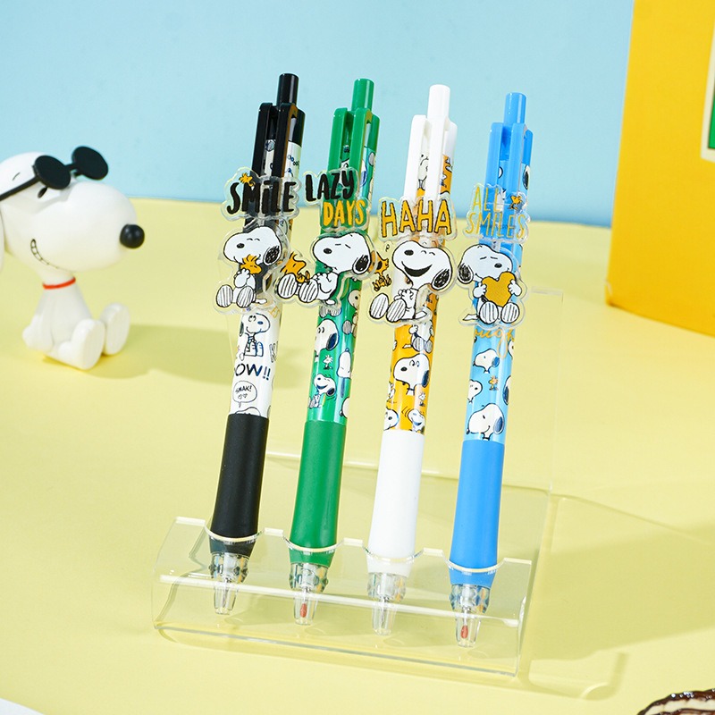 【Joytop悦木】史努比 线条生活-推推乐中性筆插盒装 筆頭0.5mm 送禮-細節圖2