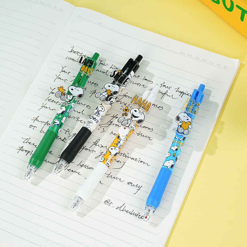 【Joytop悦木】史努比 线条生活-推推乐中性筆插盒装 筆頭0.5mm 送禮-細節圖3