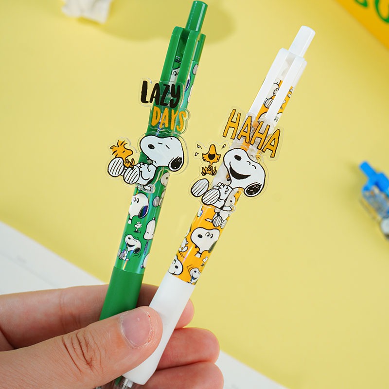 【Joytop悦木】史努比 线条生活-推推乐中性筆插盒装 筆頭0.5mm 送禮-細節圖4