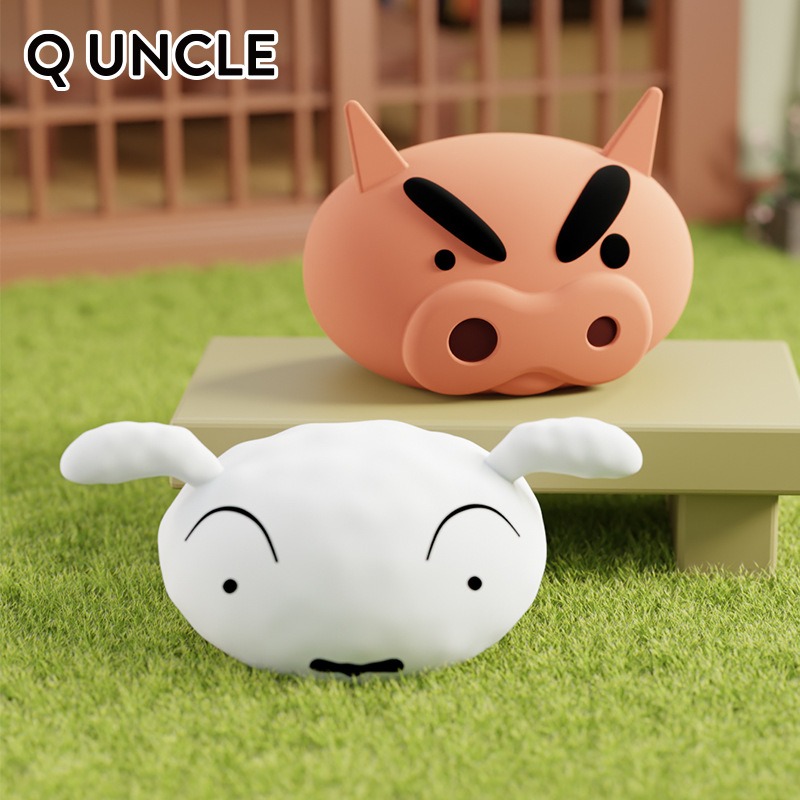 【現貨】正版 蠟筆小新 大頭小夜燈 床頭燈 新之助 夜燈 療癒 禮物 聖誕 交換禮物-細節圖2