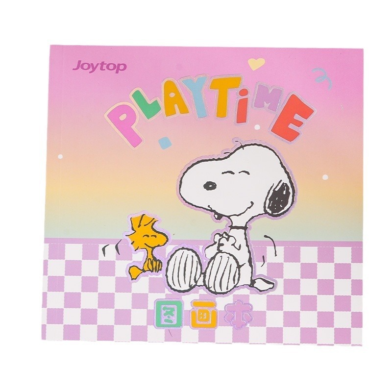 【Joytop悦木】史努比 鬼马派对-方形图画本 史努比儿童填色涂鸦书绘画本 送禮-細節圖5