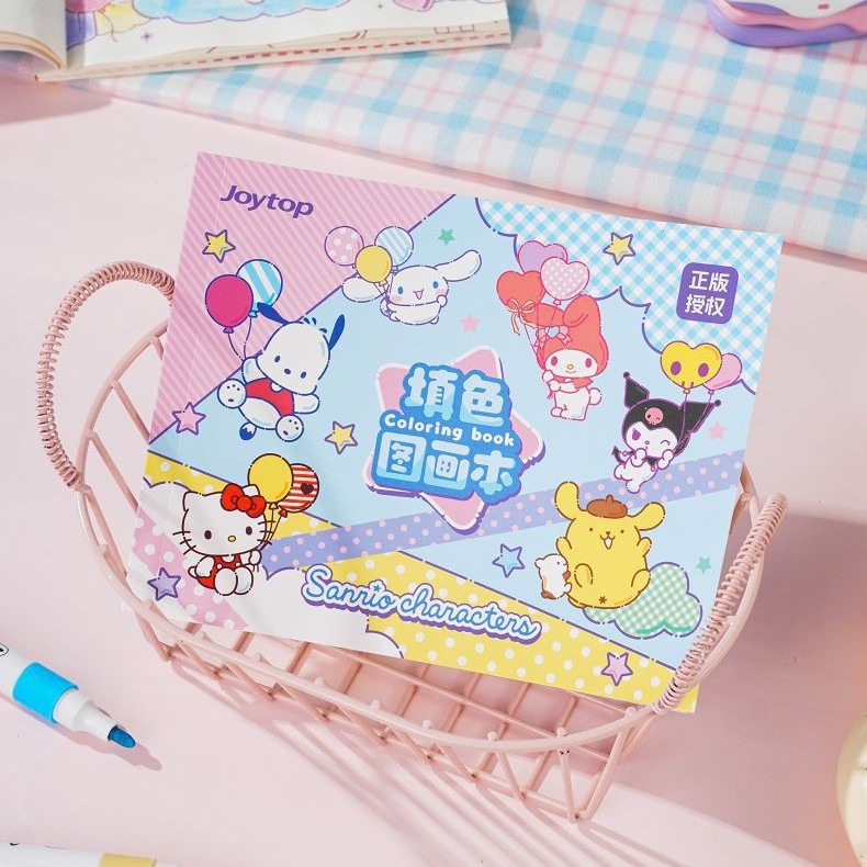 【Joytop悦木】三麗鷗 白日夢想家-填色图画本 高颜值动漫风可爱本子 送禮-細節圖3