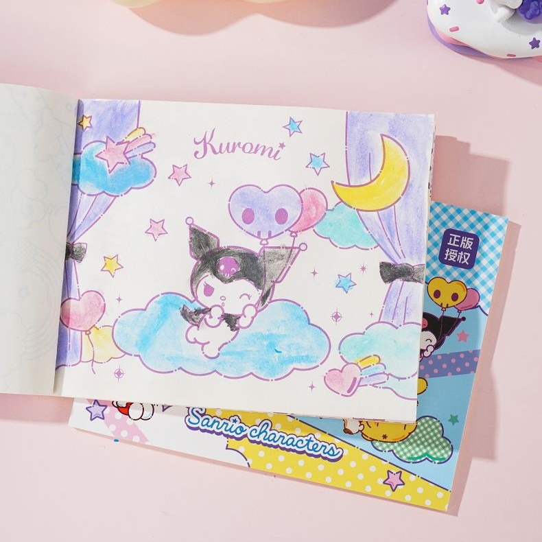 【Joytop悦木】三麗鷗 白日夢想家-填色图画本 高颜值动漫风可爱本子 送禮-細節圖4