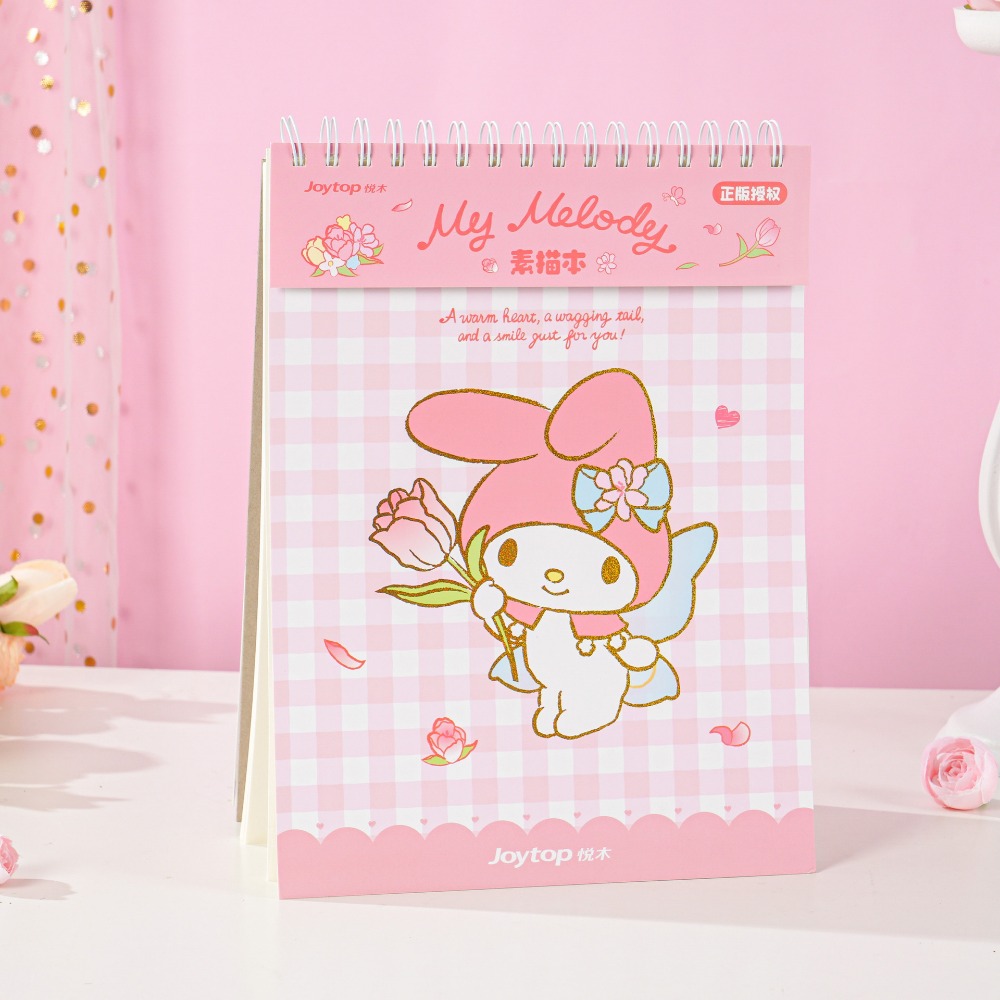 【Joytop悦木】三麗鷗 魔法花园-素描本A4 空白图画本 美术生专用速写本 送禮-規格圖5