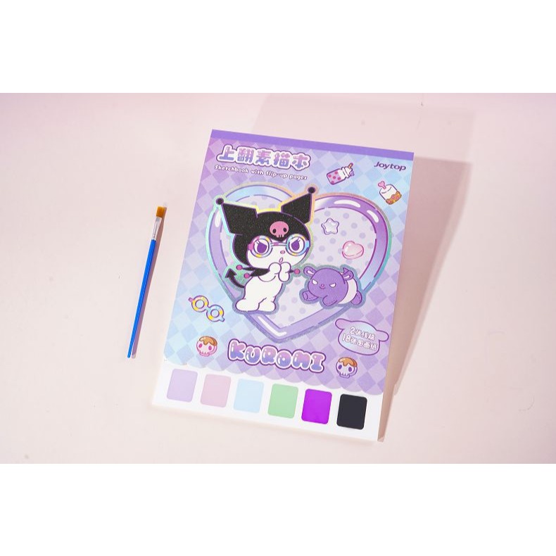 【Joytop悦木】三麗鷗 棉花软糖-上翻素描本 卡通学生美术绘画本 送禮-規格圖5