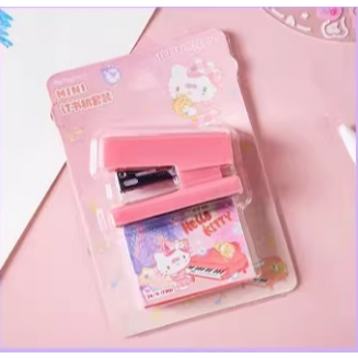 【Joytop悦木】三麗鷗 JK学院-MINI订书机套装 干净 创意 卡通 学生文具 送禮-規格圖5