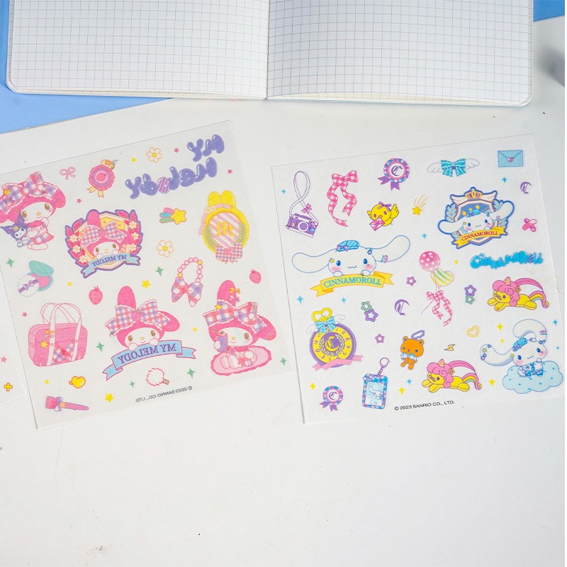 【Joytop悦木】三麗鷗-联名酷洛米方形手帐本 可爱带贴纸网格本 方格方方本 送禮-細節圖2