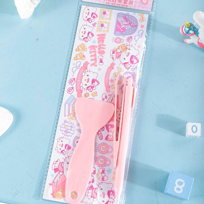 【Joytop悦木】 三麗鷗 JK学院-特油胶带套装 卡通貼紙（和纸材质）长条 可爱 送禮-細節圖2