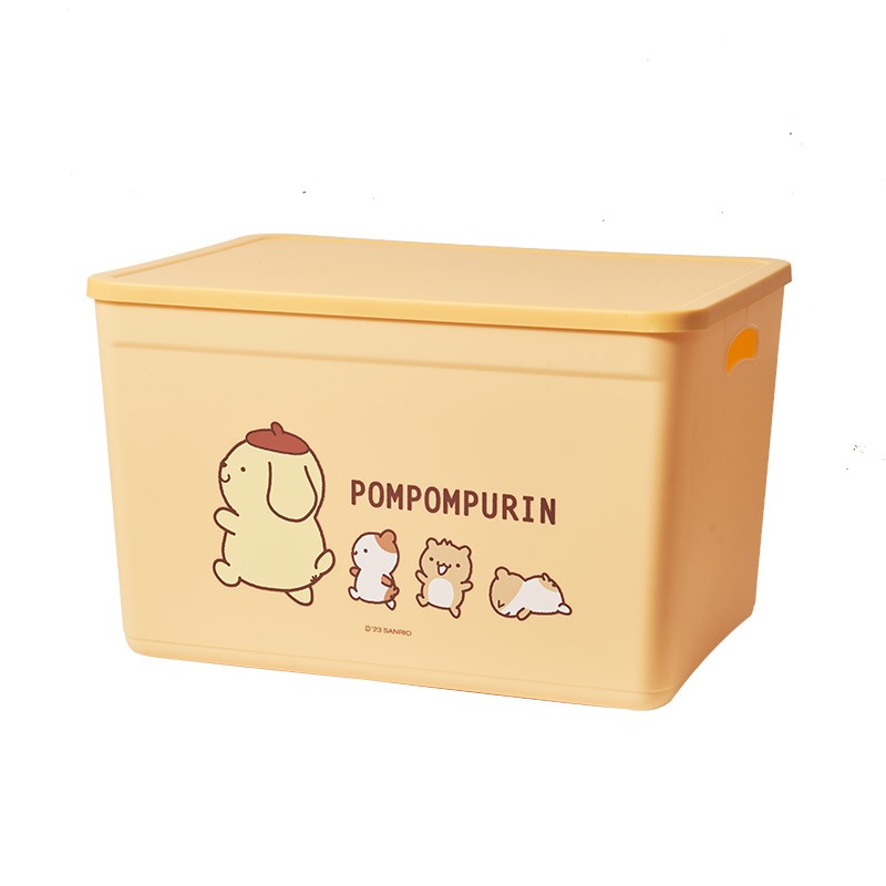 【三麗鷗&塑業】正版 带盖收纳盒 家用收纳杂物整理盒 桌面储物盒 玩具塑料盒子 送禮-細節圖5