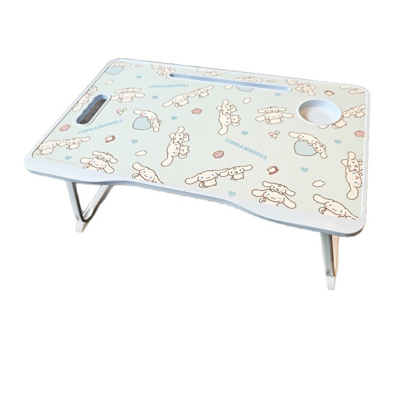 【三麗鷗&塑業】正版 卡通折叠电脑桌 大耳狗 儿童学习桌 多功能简易宿舍床上桌 送禮-細節圖5