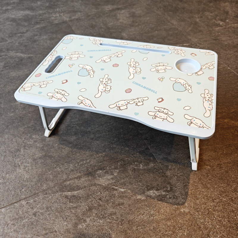 【三麗鷗&塑業】正版 卡通折叠电脑桌 大耳狗 儿童学习桌 多功能简易宿舍床上桌 送禮-規格圖5