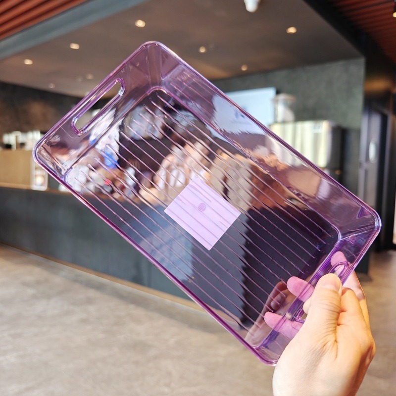 【三麗鷗&塑業】正版 长方形文具杂物盒 玉桂狗 庫洛米 凱蒂貓 塑料透明盒 桌面收纳盒子 送禮-細節圖4