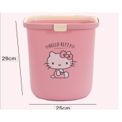 【三麗鷗&塑業】正版 垃圾桶 客厅卧室带压圈垃圾桶 儿童大号收纳桶 垃圾桶家用 送禮-細節圖2