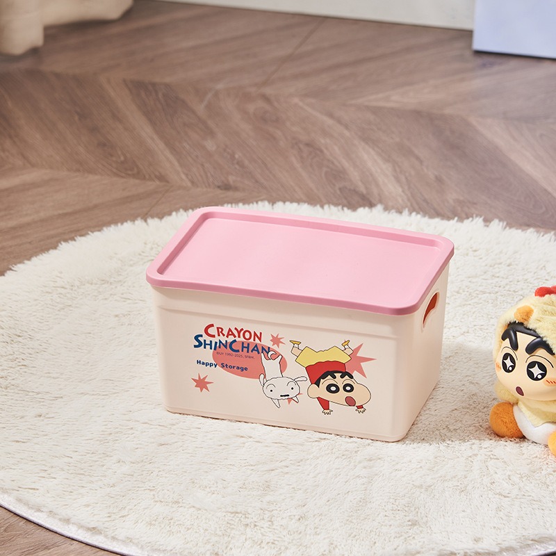 【蠟筆小新&塑業】正版現貨 多功能收納箱 收納盒 收納櫃 衣服收納 廚房收納 送禮 新之助-規格圖5