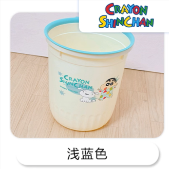 【蠟筆小新&塑業】正版現貨 垃圾桶 收納桶 壓圈款-規格圖1
