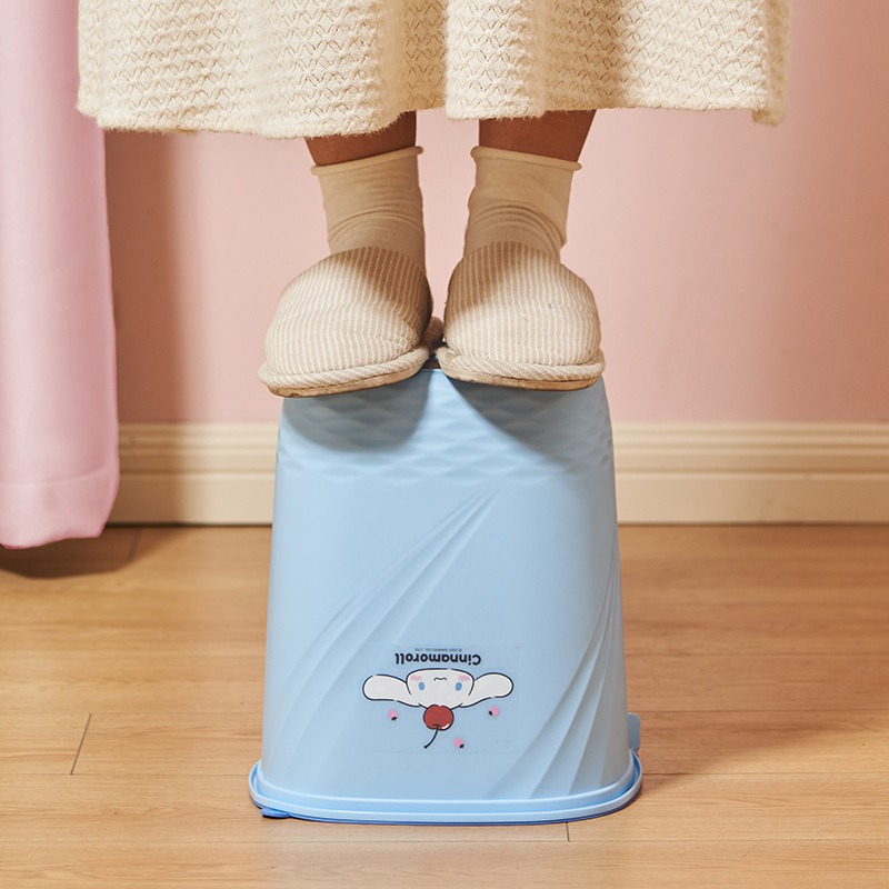 【三麗鷗&塑業】正版 垃圾桶 儿童大号压圈纸篓 客厅卧室收纳桶 垃圾桶家用 送禮-細節圖4