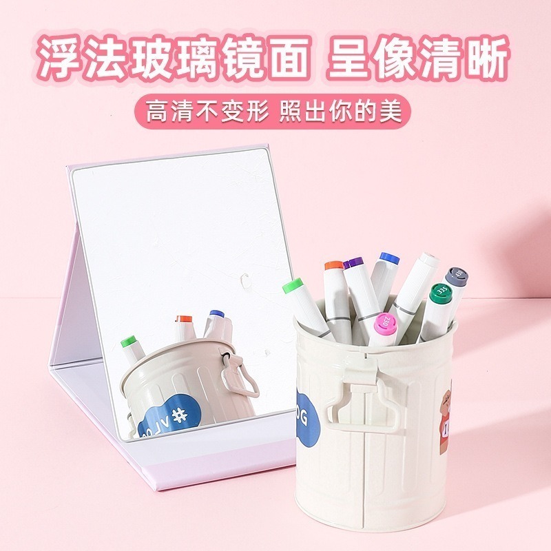 【三麗鷗&包包寶】正版 庫洛米 折叠纸鏡 帕恰狗 美樂蒂 学生宿舍梳妆鏡 台式小鏡子 送禮-細節圖2