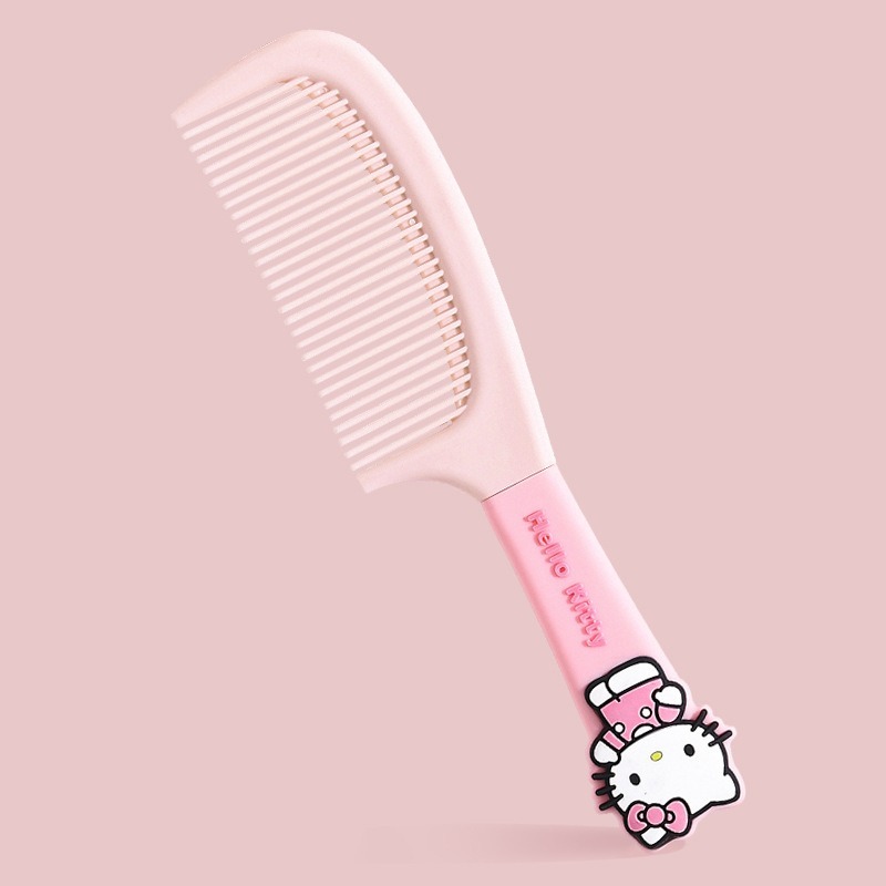 【三麗鷗&包包寶】正版 创意卡通梳子  美髮梳 高顏值女生梳子 防静电 便携宽齿梳 送禮-規格圖5