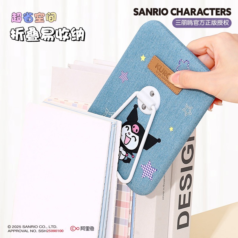 【三麗鷗&包包寶】正版 庫洛米 化妆鏡 高颜值鏡子 凱蒂貓 桌面台鏡 便携梳妆鏡 送禮-細節圖3