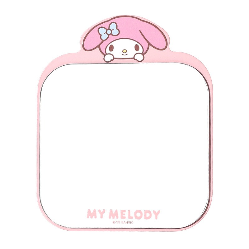 【三麗鷗&包包寶】正版 卡通铁质镜子随身便携挂式学生梳妆折叠桌面化妆镜-細節圖5