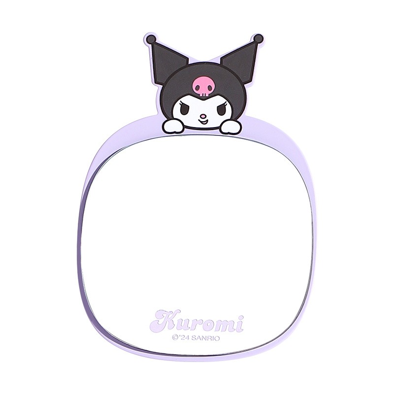 【三麗鷗&包包寶】正版 折叠铁台鏡子 庫洛米 美樂蒂 学生宿舍专用梳妆鏡 桌面化妆鏡 送禮-細節圖5