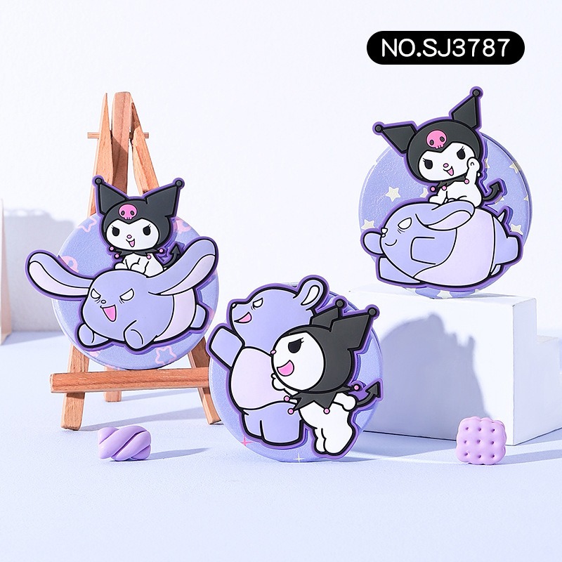 【三麗鷗&包包寶】正版 折叠鏡子 庫洛米 玉桂狗 化妆鏡 迷你便携随身双面鏡 送禮-細節圖2