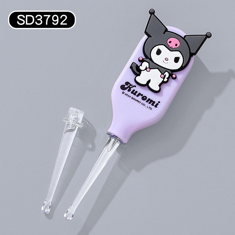 【三麗鷗&包包寶】正版 庫洛米 家用可视挖耳勺 美樂蒂 玉桂狗 儿童专用掏耳神器 发光带灯耳勺 送禮-規格圖5