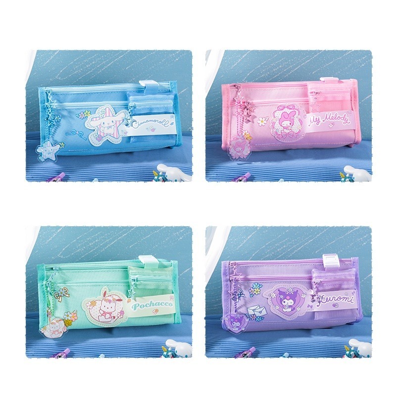 【Joytop悦木】三麗鷗 花花万物-多功能筆袋 学生文具 卡通 可爱 创意 儿童筆袋 筆盒 送禮-細節圖5